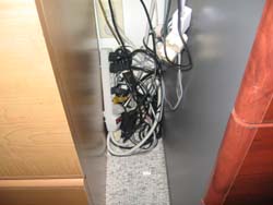 surge protector used as
							extension cord